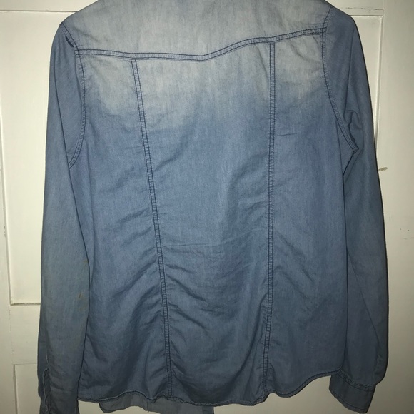 Passport washed denim shirt - Picture 2 of 2